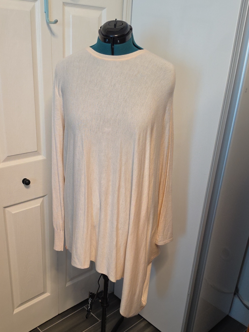 TED BAKER London Light Peach Long-Sleeve Tunic Top - Size 5 (L)